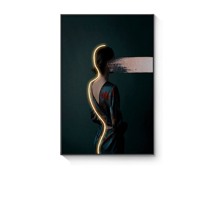 Customizable Modern LED Canvas Prints – Unique Wall Art for Elegant Home Decor 9
