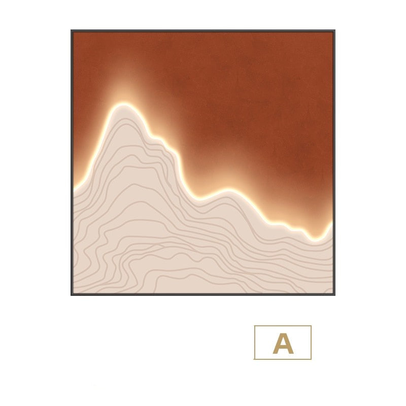 Customizable Waves Framed LED Wall Art – Unique and Serene Decor for Your Home 0