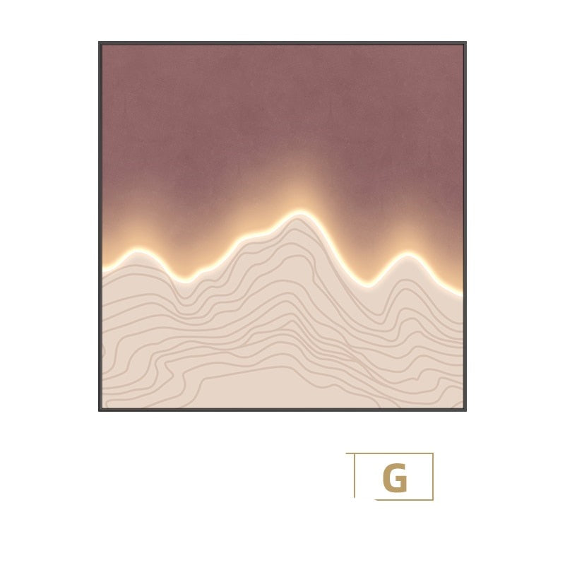 Customizable Waves Framed LED Wall Art – Unique and Serene Decor for Your Home 6