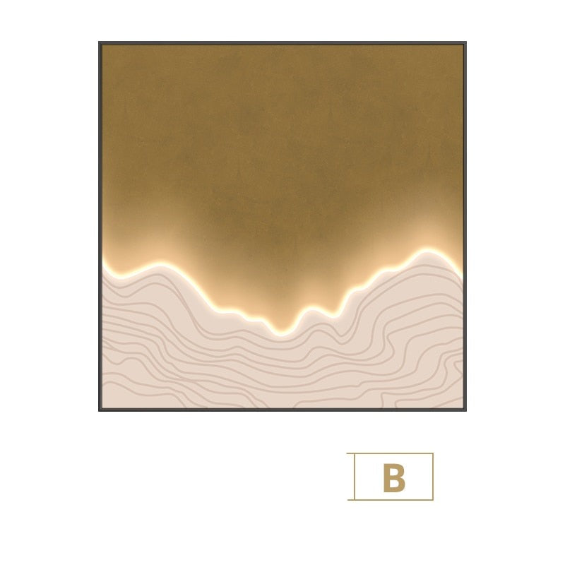 Customizable Waves Framed LED Wall Art – Unique and Serene Decor for Your Home 7