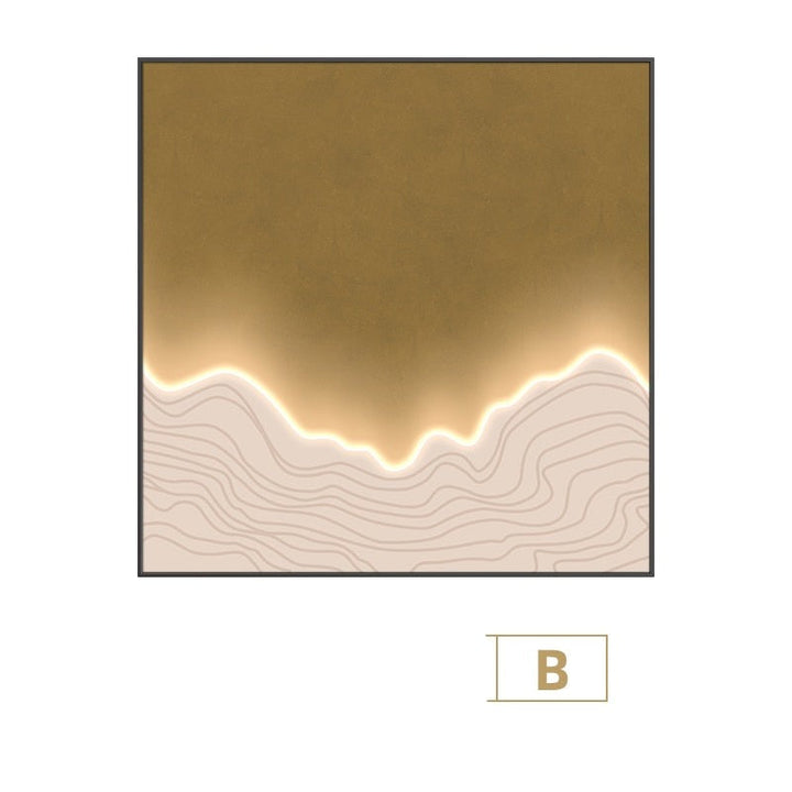 Customizable Waves Framed LED Wall Art – Unique and Serene Decor for Your Home 7