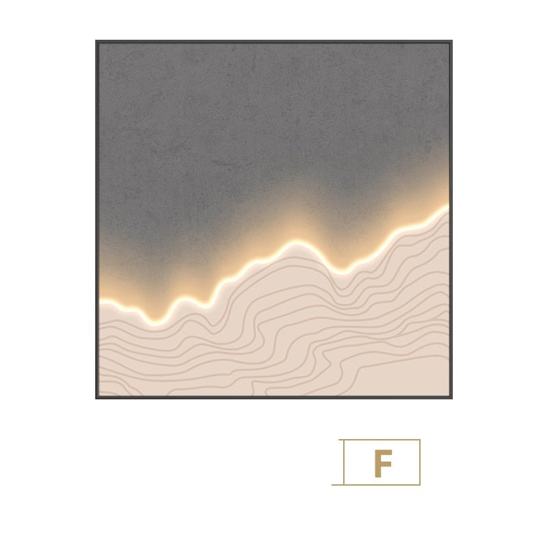 Customizable Waves Framed LED Wall Art – Unique and Serene Decor for Your Home 9
