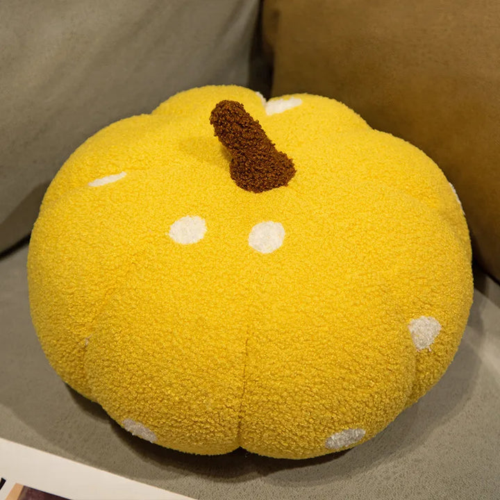 Cute Plush Pumpkin Pillow for Halloween – Cozy 3D Home Decoration 11