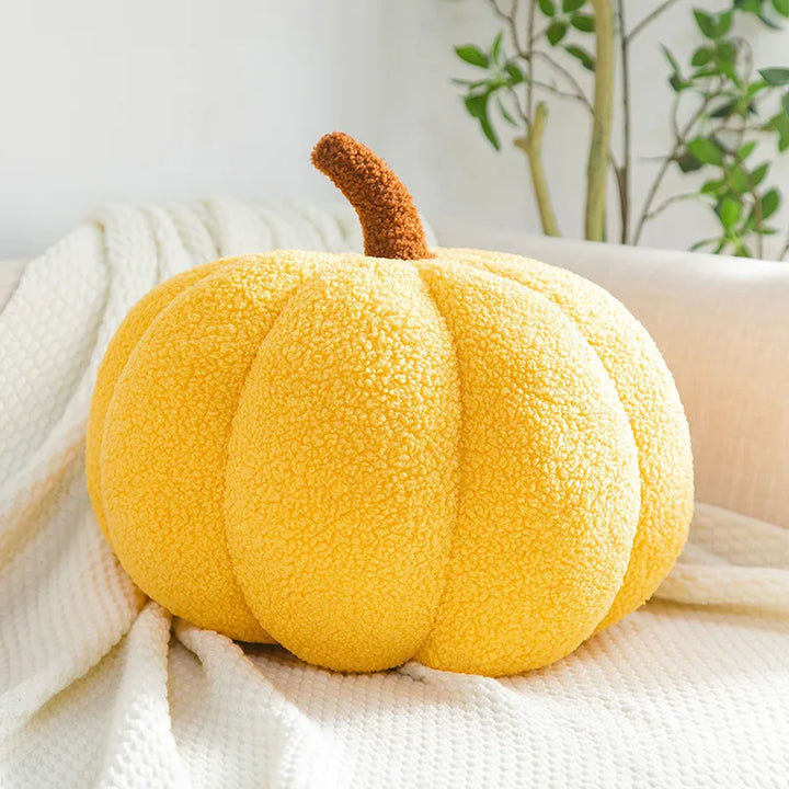 Cute Plush Pumpkin Pillow for Halloween – Cozy 3D Home Decoration 12