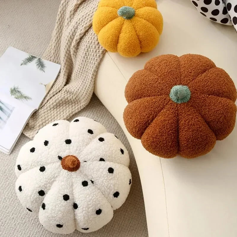 Cute Plush Pumpkin Pillow for Halloween – Cozy 3D Home Decoration 2