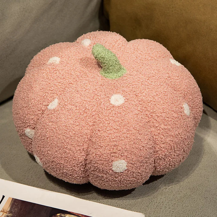 Cute Plush Pumpkin Pillow for Halloween – Cozy 3D Home Decoration 6