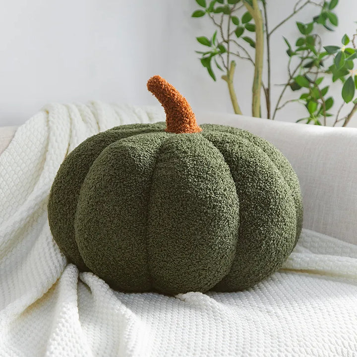 Cute Plush Pumpkin Pillow for Halloween – Cozy 3D Home Decoration 7