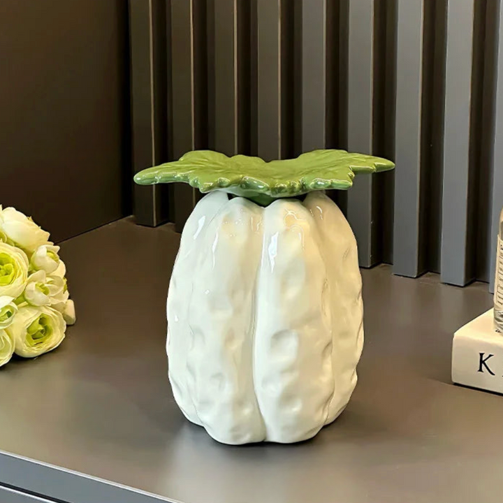 Decorative Ceramic Pumpkin Stash Jar – Charming Storage for Fall Decor and Gifting 5