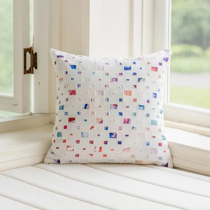 Decorative Pink Jacquard Pillow Cover – Stylish Cushion Cover for Living Room or Car 7