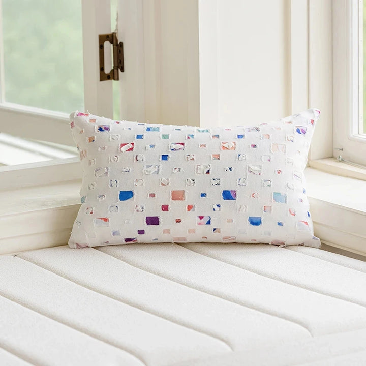 Decorative Pink Jacquard Pillow Cover – Stylish Cushion Cover for Living Room or Car 8