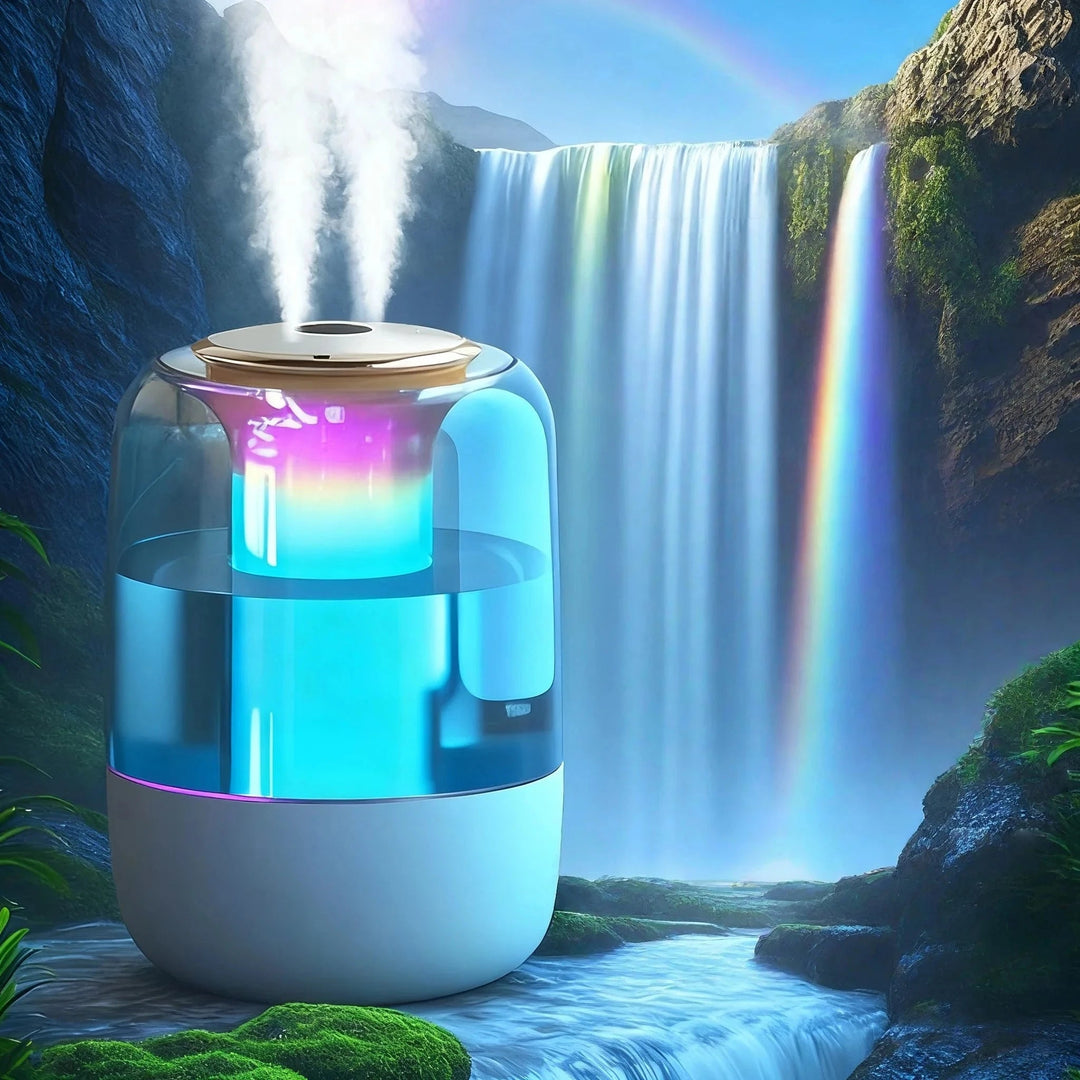 Double Spray Humidifier with Aromatherapy – Cool Mist Solution for Bedroom and Relaxation 1