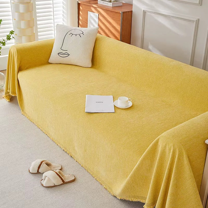 Durable Herringbone Sofa Cover – Stylish Couch Slipcover for Pet-Friendly Homes 6