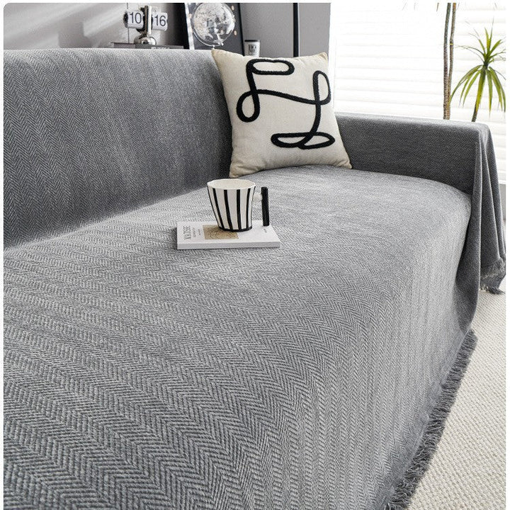 Durable Herringbone Sofa Cover for Pet Owners – Stylish Protection for Your Living Room 7