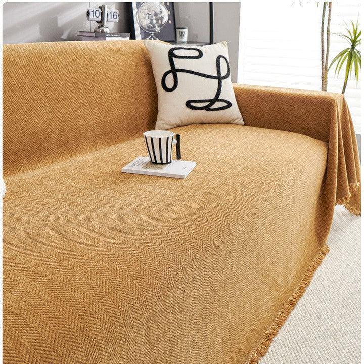 Durable Herringbone Sofa Cover for Pet Owners – Stylish Protection for Your Living Room 8