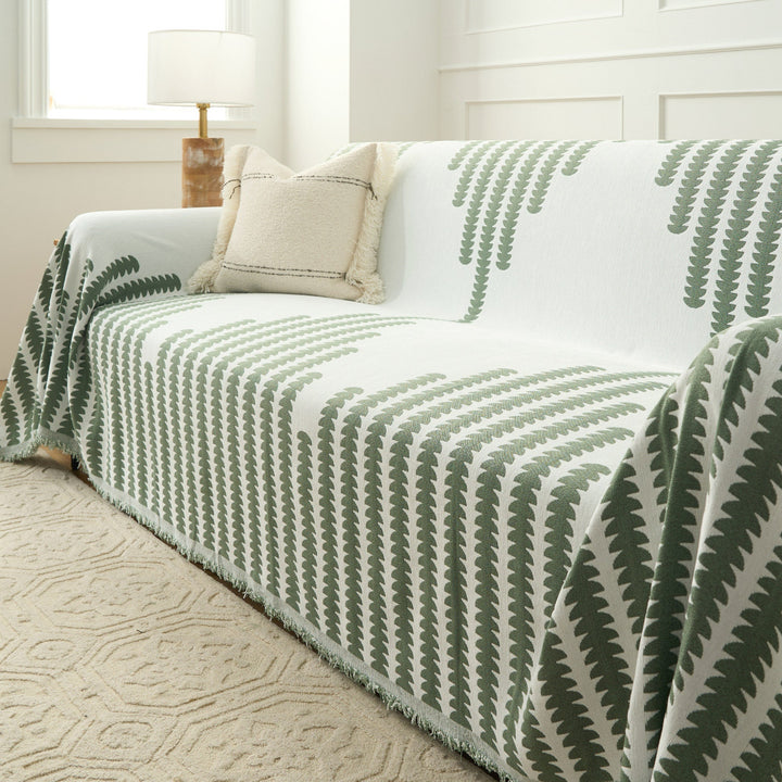 Durable Sofa Cover for Pet-Friendly Homes – Machine Washable Couch Slipcover with Forest Pattern 10
