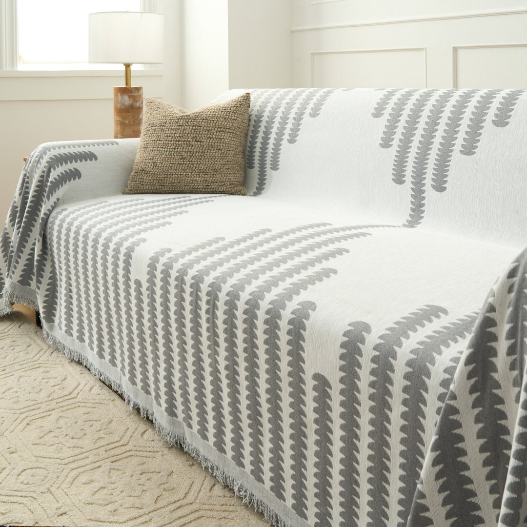 Durable Sofa Cover for Pet-Friendly Homes – Machine Washable Couch Slipcover with Forest Pattern 5