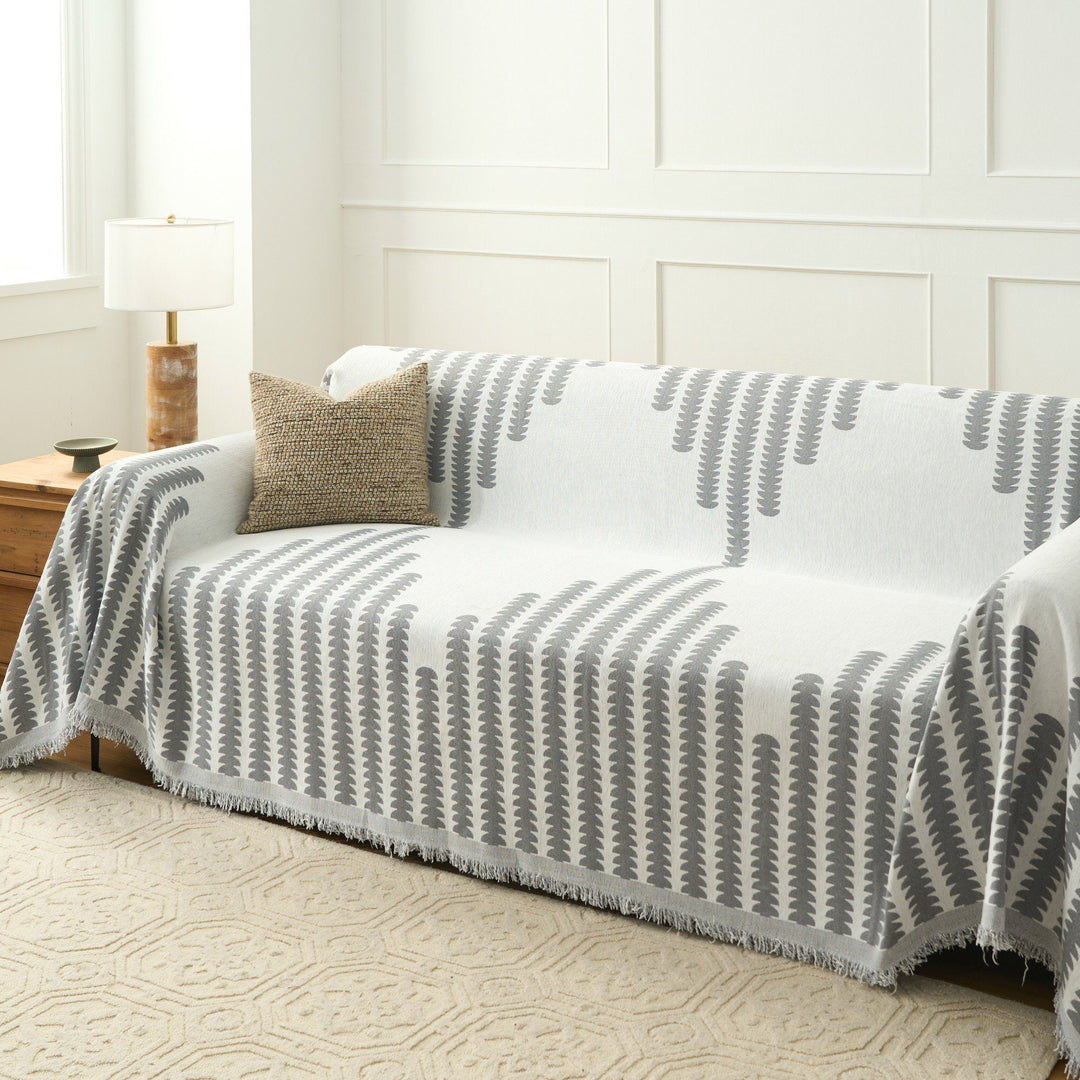 Durable Sofa Cover for Pet-Friendly Homes – Machine Washable Couch Slipcover with Forest Pattern 7