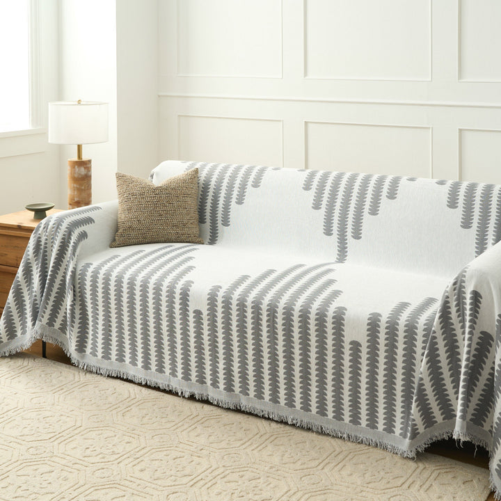 Durable Sofa Cover for Pet-Friendly Homes – Machine Washable Couch Slipcover with Forest Pattern 7