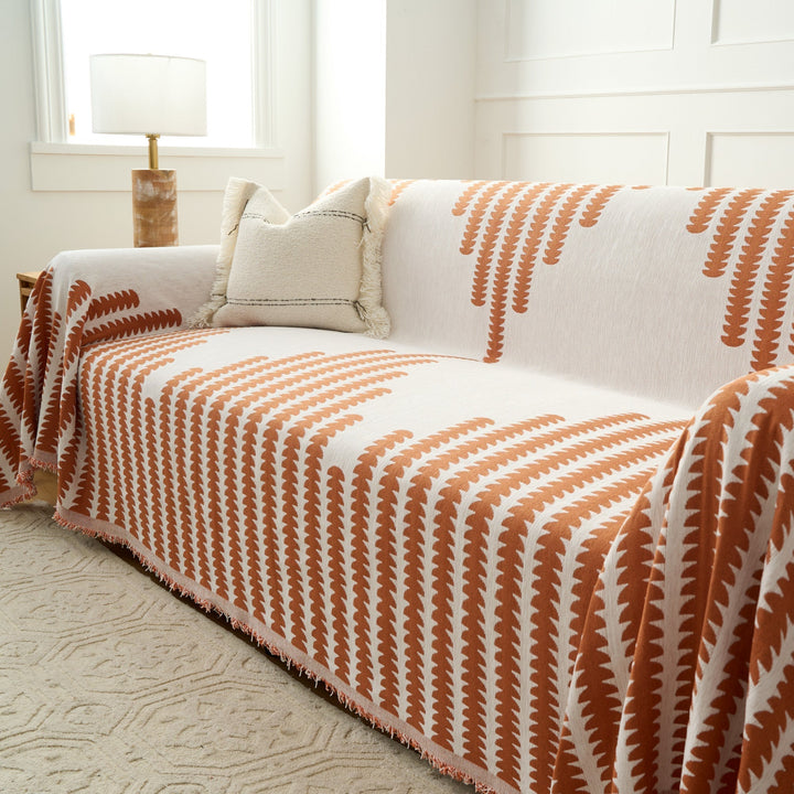 Durable Sofa Cover for Pet-Friendly Homes – Machine Washable Couch Slipcover with Forest Pattern 9