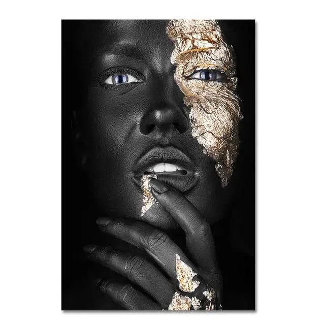 Elegant African Woman Canvas Art Print – Vibrant Wall Decor for Home or Office 6