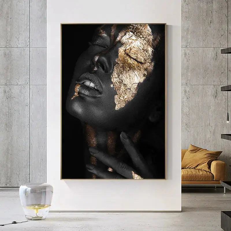 Elegant African Woman Canvas Art Print – Vibrant Wall Decor for Home or Office 7
