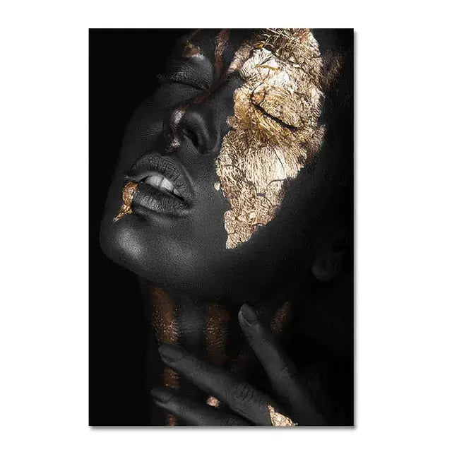 Elegant African Woman Canvas Art Print – Vibrant Wall Decor for Home or Office 8