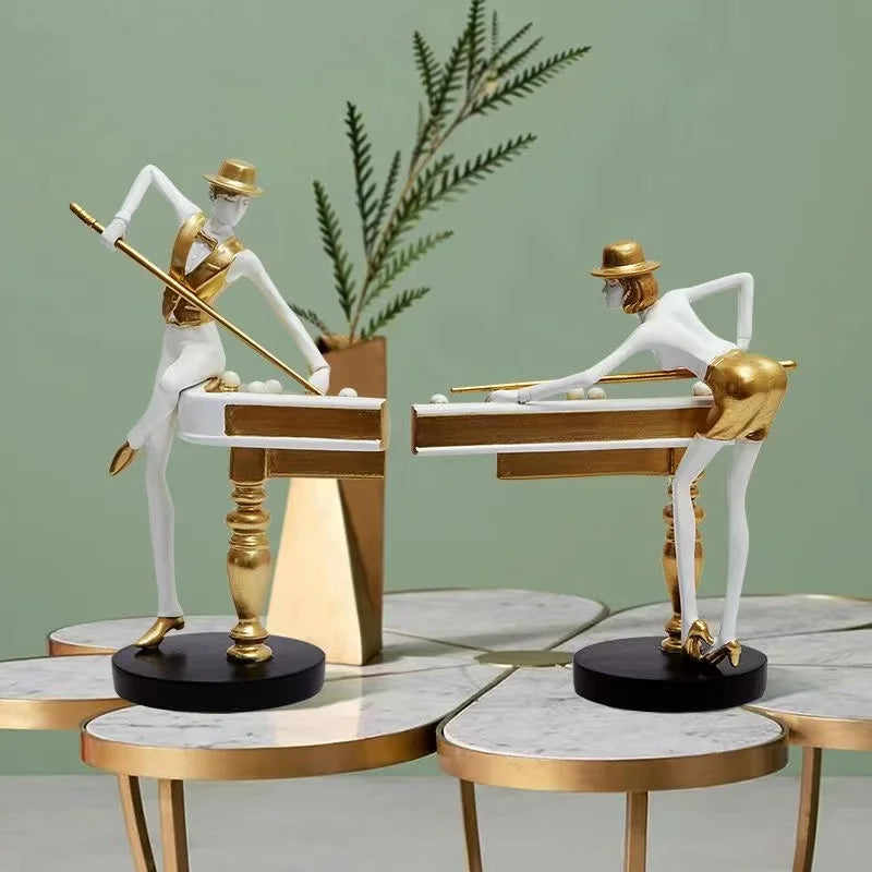 Elegant Billiard Decorative Statue – Perfect for Home or Office Décor 1