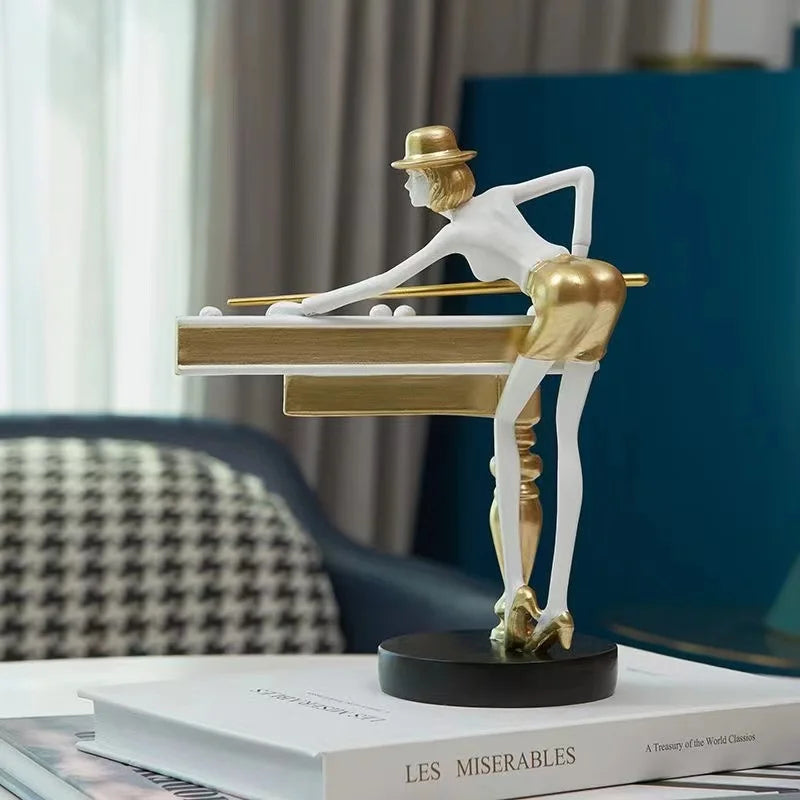 Elegant Billiard Decorative Statue – Perfect for Home or Office Décor 2