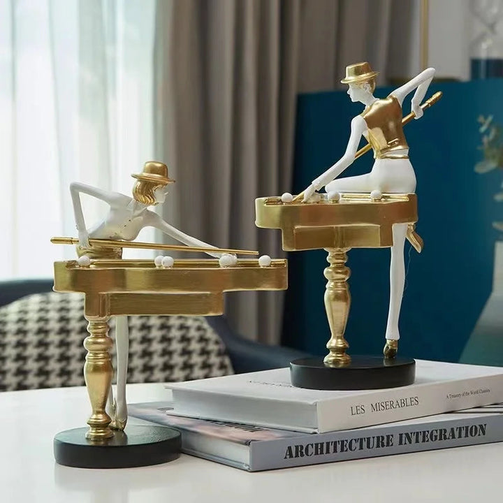 Elegant Billiard Decorative Statue – Perfect for Home or Office Décor 4