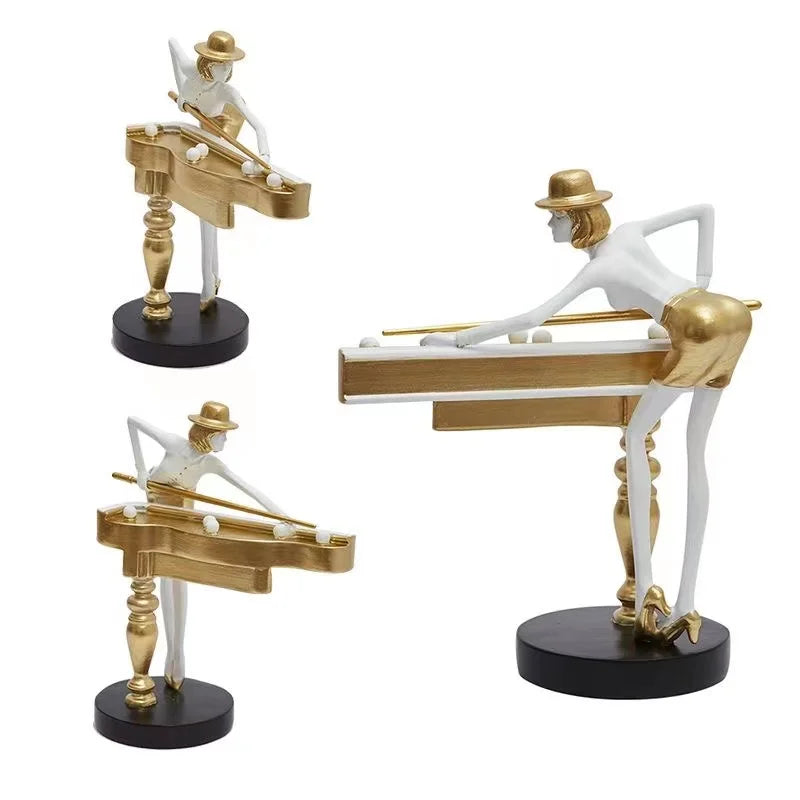 Elegant Billiard Decorative Statue – Perfect for Home or Office Décor 5