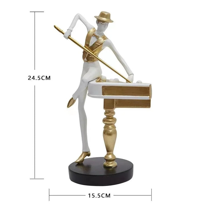 Elegant Billiard Decorative Statue – Perfect for Home or Office Décor 7