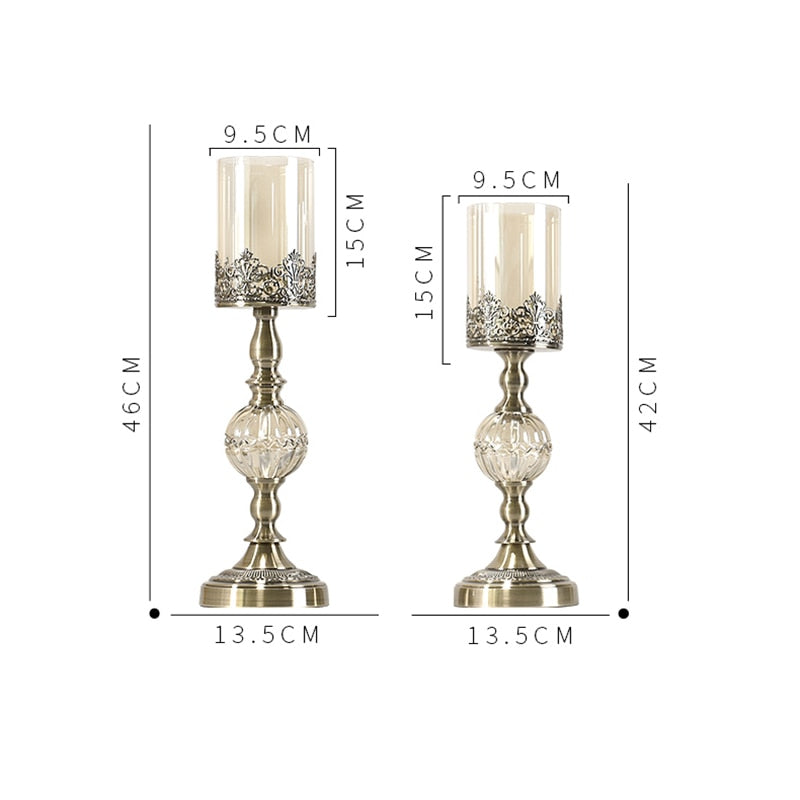 Elegant Brass and Glass Candle Holder – Perfect for Home or Office Decor 6