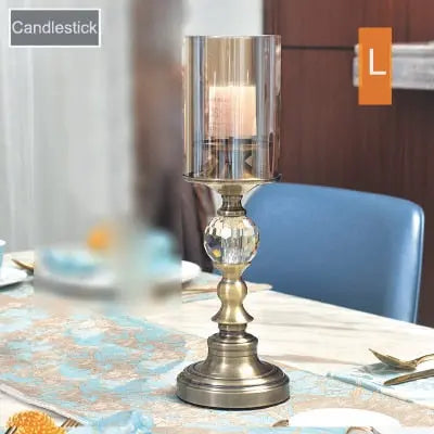 Elegant Crystal Candle Holders with Metal Base – Perfect for Home Décor or Special Occasions 6