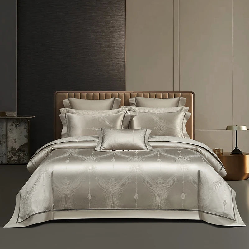 Elegant Egyptian Cotton Bedding Set with Duvet Cover – Luxurious Comfort for Queen or King Size Beds 0