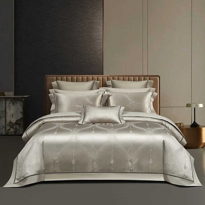 Elegant Egyptian Cotton Bedding Set with Duvet Cover – Luxurious Comfort for Queen or King Size Beds 0