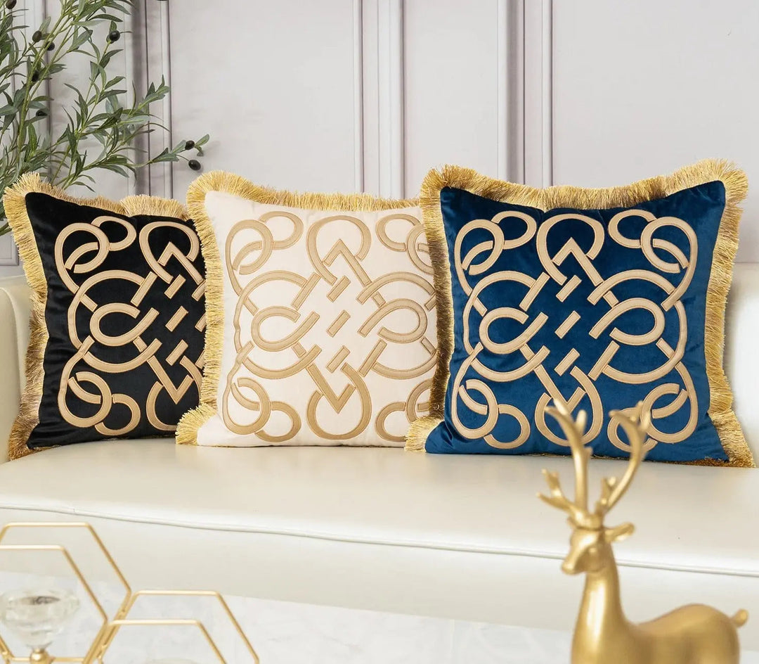 Elegant Embroidered Cushion Covers – Soft and Cozy for Living Room or Bedroom 8