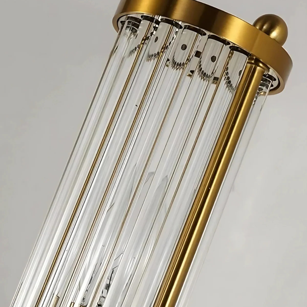 Elegant Fluted Glass Wall Sconce – Luxurious Wall Lighting for Hallways or Bedrooms 4