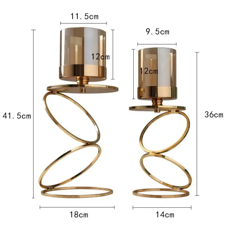 Elegant Metal Candle Holders with Glass Cover – Perfect for Home Decor or Outdoor Use 8