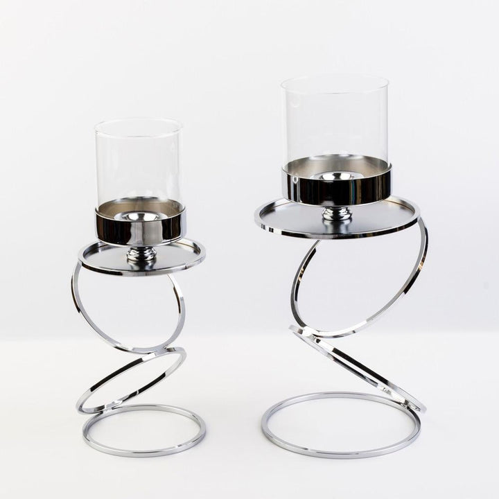 Elegant Metal Candle Holders with Glass Cover – Perfect for Home Decor or Outdoor Use 9