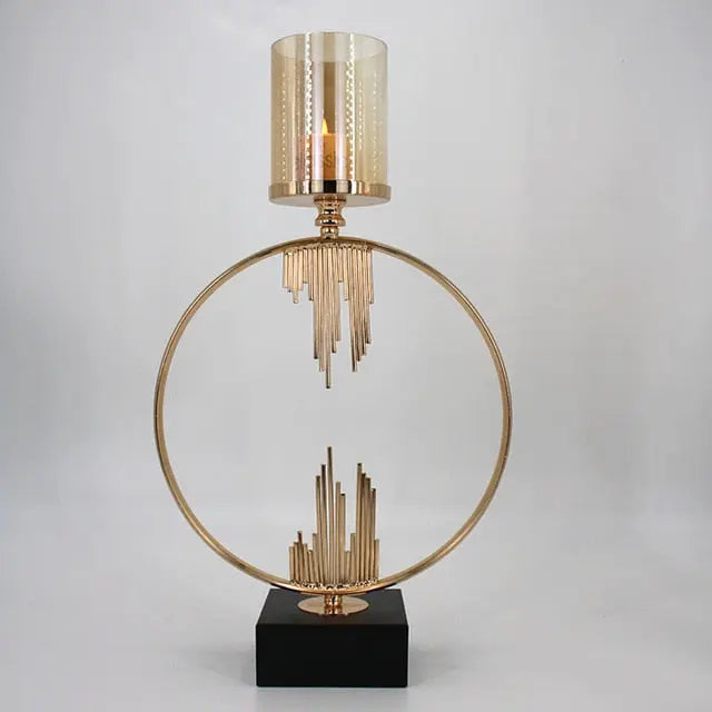 Elegant Metal and Glass Candle Holder – Perfect for Tea Lights and Scented Candles 4