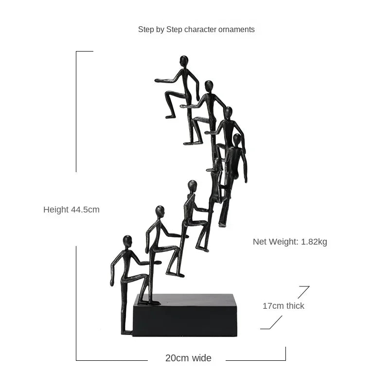 Elegant Minimalist Character Sculpture – Artistic Accent for Home or Office 5