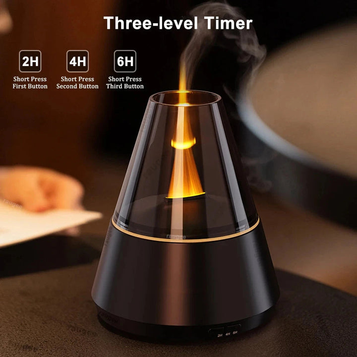 Flame Humidifier and Aromatherapy Diffuser – Cool Mist Humidifier for Bedroom Relaxation 4