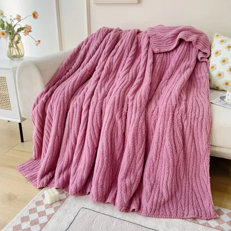 Flannel Jacquard Blanket for All Seasons – Soft and Cozy Throw for Living Room or Bedroom 6