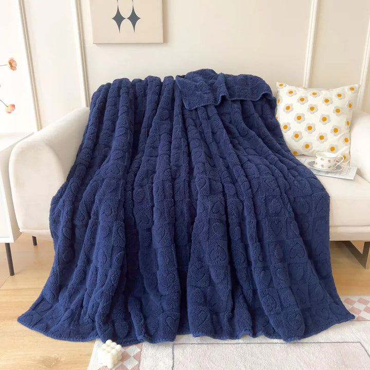 Flannel Jacquard Blanket for All Seasons – Soft and Cozy Throw for Living Room or Bedroom 8