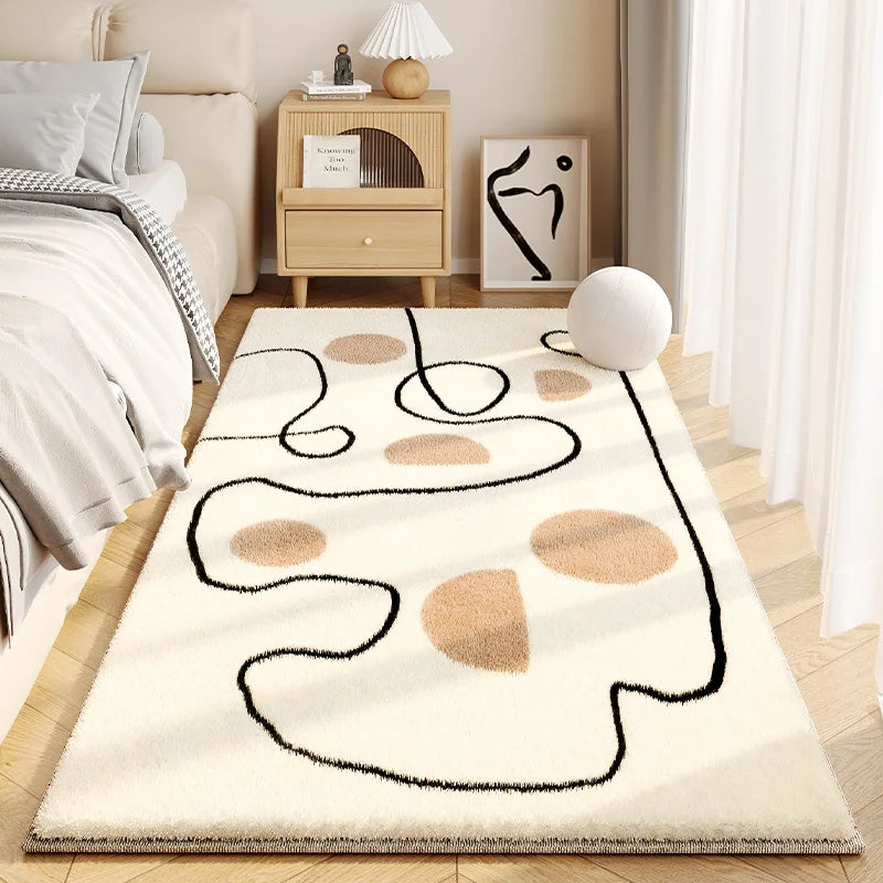 Fluffy Faux Cashmere Area Rug – Cozy Non-Slip Design for Living Room or Bedroom 14