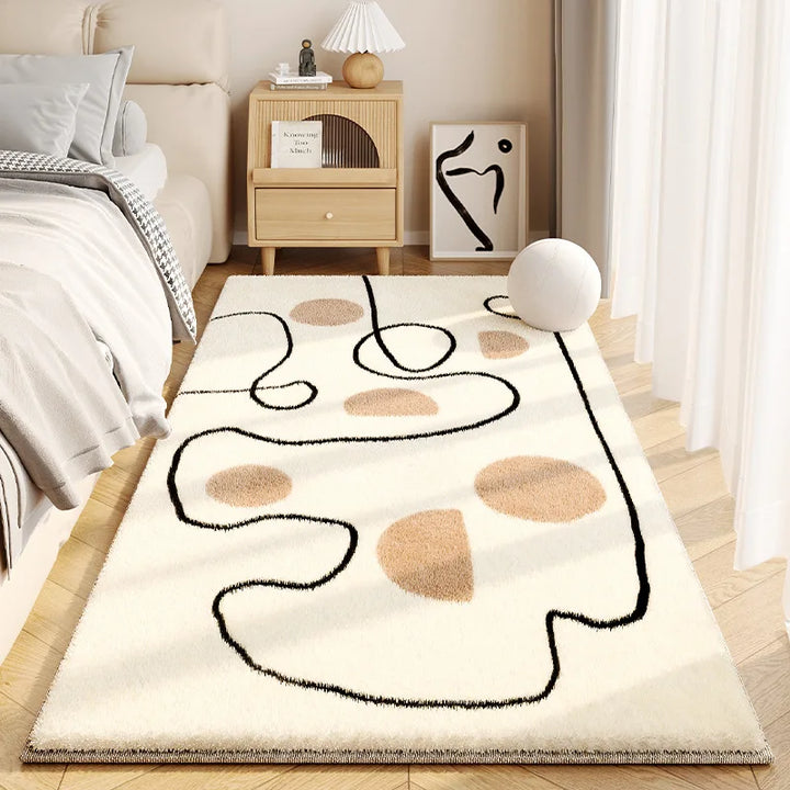 Fluffy Faux Cashmere Area Rug – Cozy Non-Slip Design for Living Room or Bedroom 14