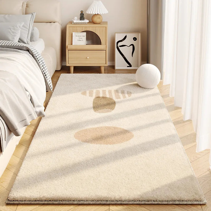 Fluffy Faux Cashmere Area Rug – Cozy Non-Slip Design for Living Room or Bedroom 18