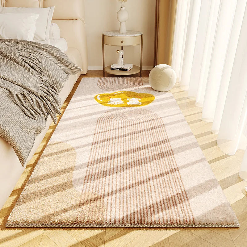 Fluffy Faux Cashmere Area Rug – Cozy Non-Slip Design for Living Room or Bedroom 21