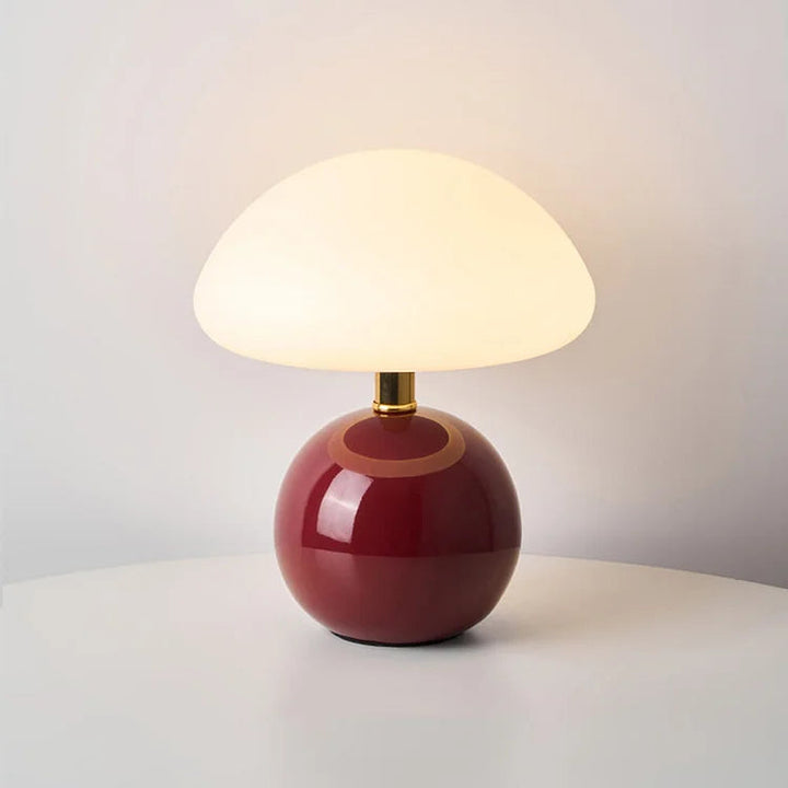 French Cream Mushroom Table Lamp with Adjustable LED Light – Whimsical Decor for Living Room or Bedroom 11