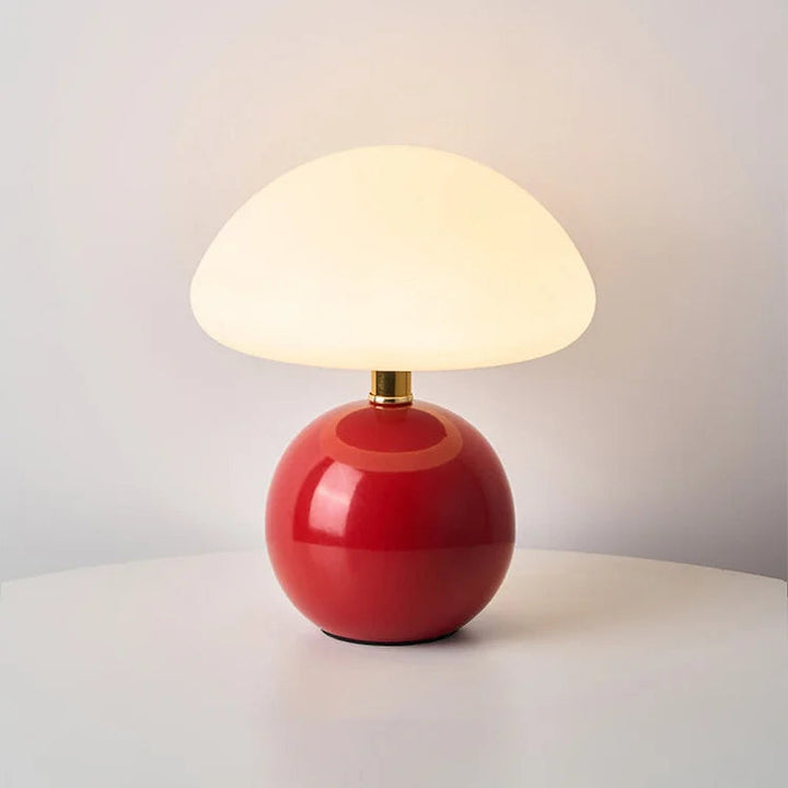 French Cream Mushroom Table Lamp with Adjustable LED Light – Whimsical Decor for Living Room or Bedroom 12